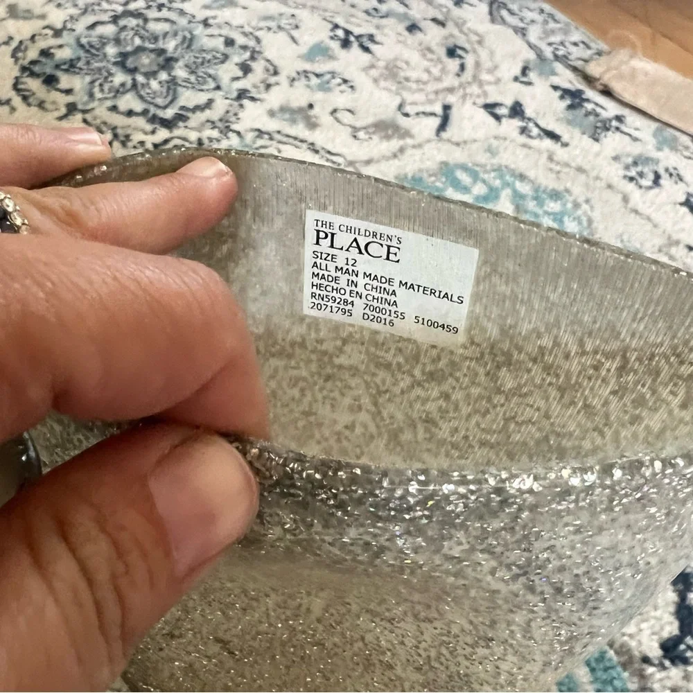 The Childrens Place shimmering silver